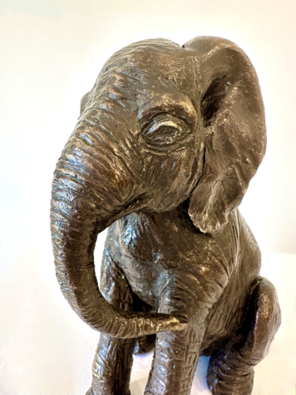 Bronze baby African Elephant bronze sculpture